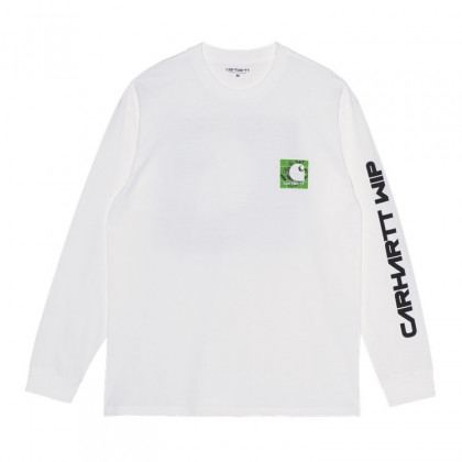 pánské triko Carhartt WIP L/S Grid C T-Shirt