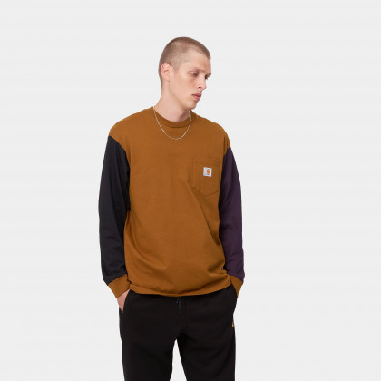 pánské triko Carhartt WIP L/S Triple Pocket T-Shirt