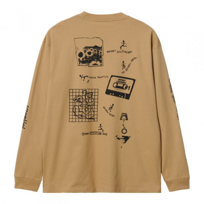 pánské triko Carhartt WIP L/S Scramble T-Shirt