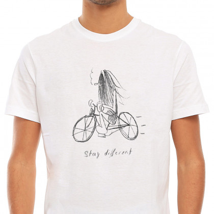 pánské triko IrieDaily Cavy Bike Tee white