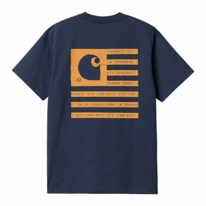 pánské triko Carhartt WIP S/S Label State Flag T-Shirt