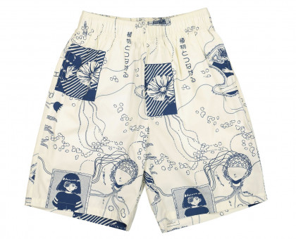 pánské kraťasy EDWIN Wires Bloom Short