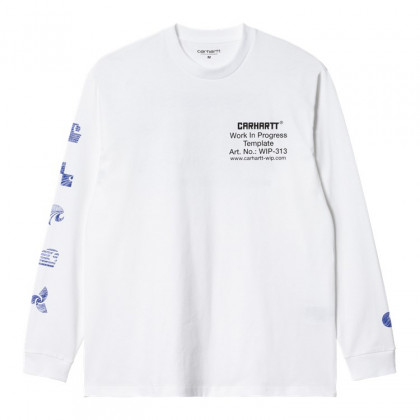 pánské triko Carhartt WIP L/S Linograph T-Shirt