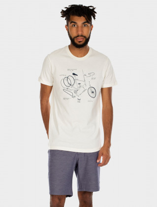 pánské triko IrieDaily Bikeplosion Tee offwhite