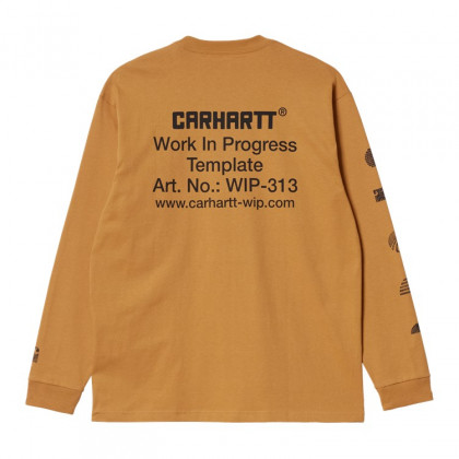 pánské triko Carhartt WIP L/S Linograph T-Shirt
