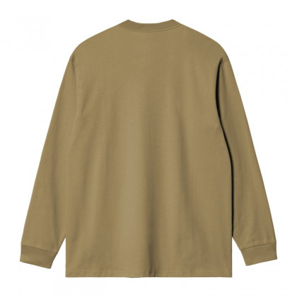 pánské triko Carhartt WIP L/S American Script T-Shirt