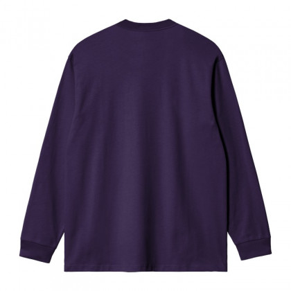 pánské triko Carhartt WIP L/S American Script T-Shirt