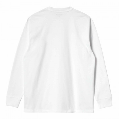 pánské triko Carhartt WIP L/S American Script T-Shirt