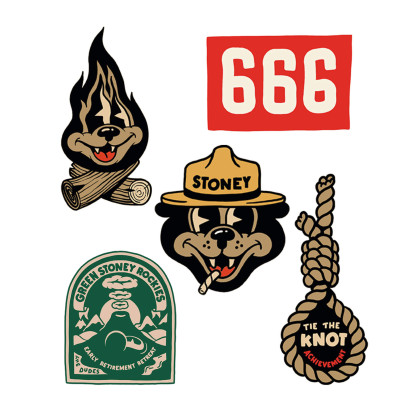 doplněk TheDudes Stickerset 3 Sticker Set