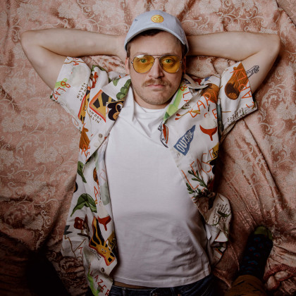 pánská košile TheDudes Treasure Trail White Hawaiian Shirt