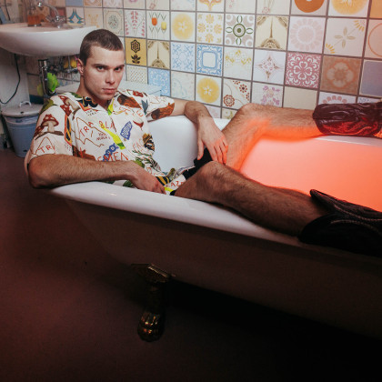 pánská košile TheDudes Treasure Trail White Hawaiian Shirt