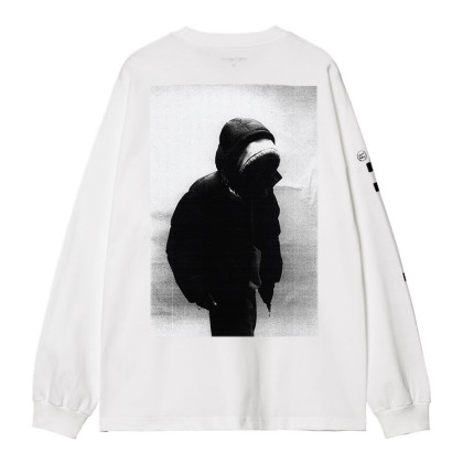 pánské triko Carhartt WIP L/S Archive Script T-Shirt