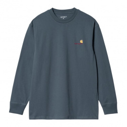 pánské triko Carhartt WIP L/S American Script T-Shirt