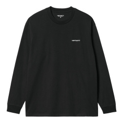 pánské triko Carhartt WIP L/S Script Embroidery T-Shirt