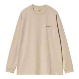 pánské triko Carhartt WIP L/S Script Embroidery T-Shirt