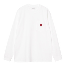 pánské triko Carhartt WIP L/S Pocket Heart T-Shirt