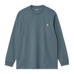 pánské triko Carhartt WIP L/S American Script T-Shirt