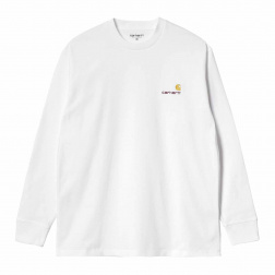 pánské triko Carhartt WIP L/S American Script T-Shirt